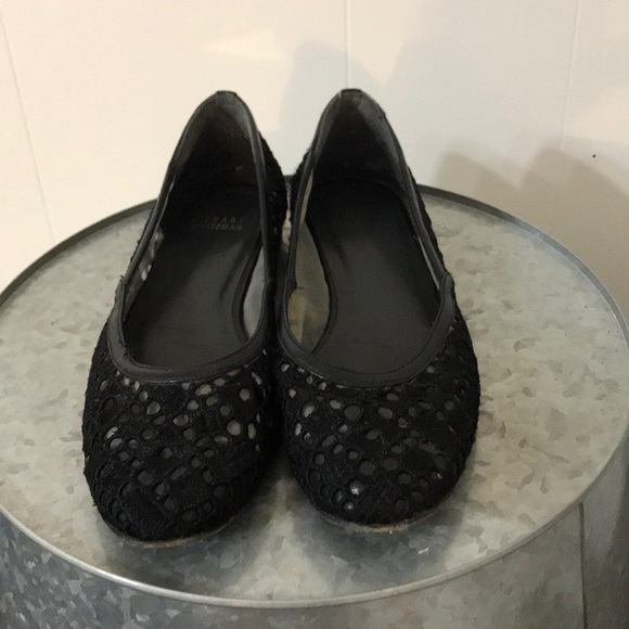 Stuart Weitzman Flat Lace Shoes - Picture 1 of 8